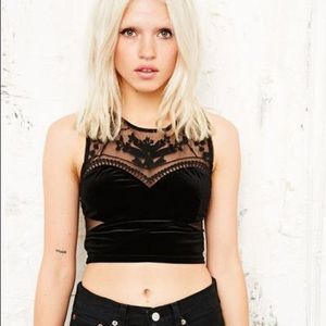 Urban Outfitters Mesh Crop Top